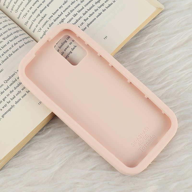 قاب سیلیکونی سامسونگ Galaxy A51 4G برجسته طرح Pink Ribbon