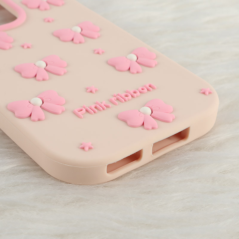 قاب سیلیکونی شیائومی Redmi Note 13 Pro 4G برجسته طرح Pink Ribbon