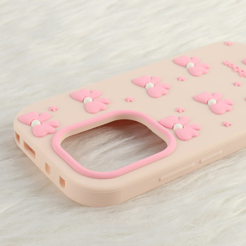قاب سیلیکونی شیائومی Redmi Note 13 Pro 4G برجسته طرح Pink Ribbon