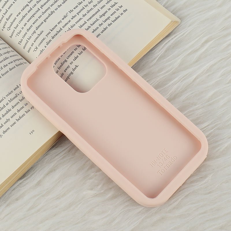 قاب سیلیکونی شیائومی Redmi Note 13 4G برجسته طرح Pink Ribbon