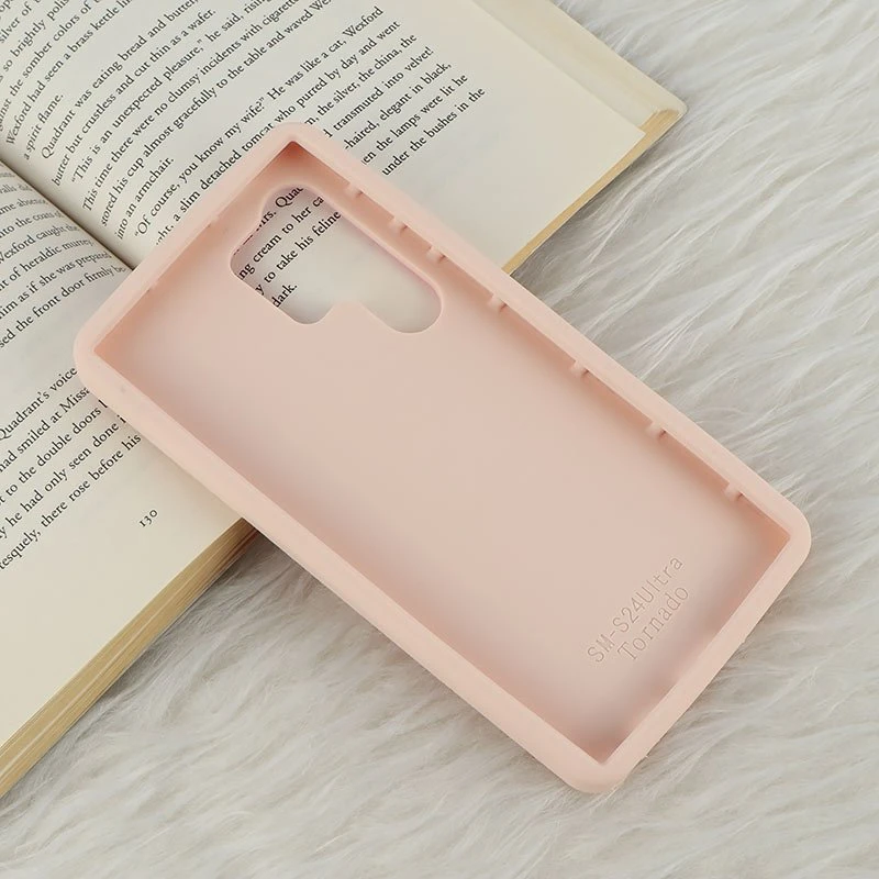 قاب سیلیکونی سامسونگ Galaxy S24 Ultra برجسته طرح Pink Ribbon