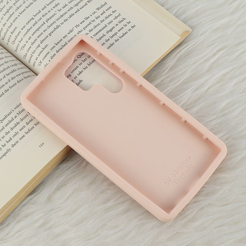 قاب سیلیکونی سامسونگ Galaxy S24 Ultra برجسته طرح Pink Ribbon