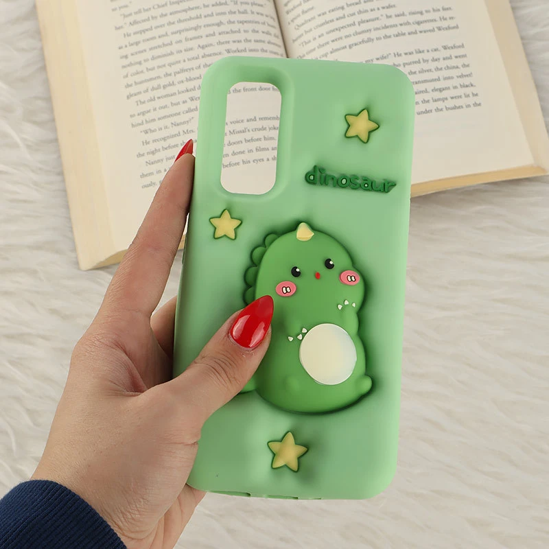 قاب سیلیکونی فیجت دار سامسونگ Galaxy A54 برجسته طرح Dinosaur