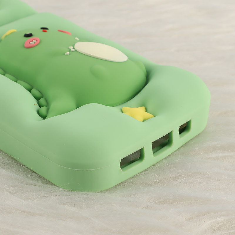قاب سیلیکونی فیجت دار آیفون iPhone 13 / 14 برجسته طرح Dinosaur