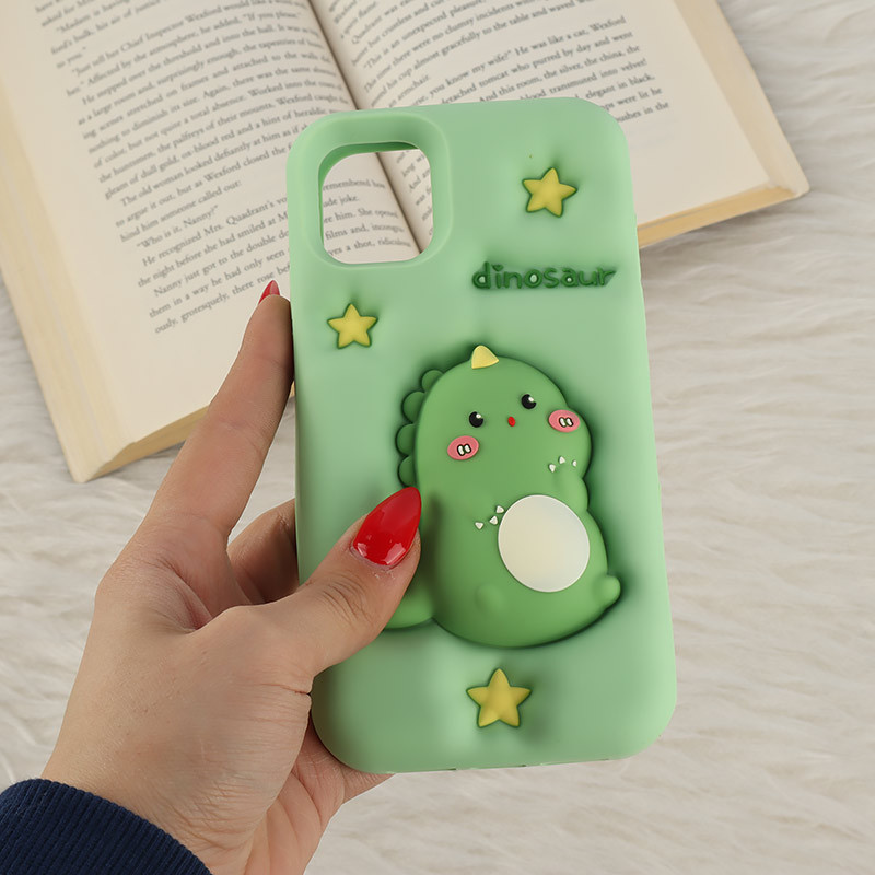 قاب سیلیکونی فیجت دار آیفون iPhone 11 برجسته طرح Dinosaur