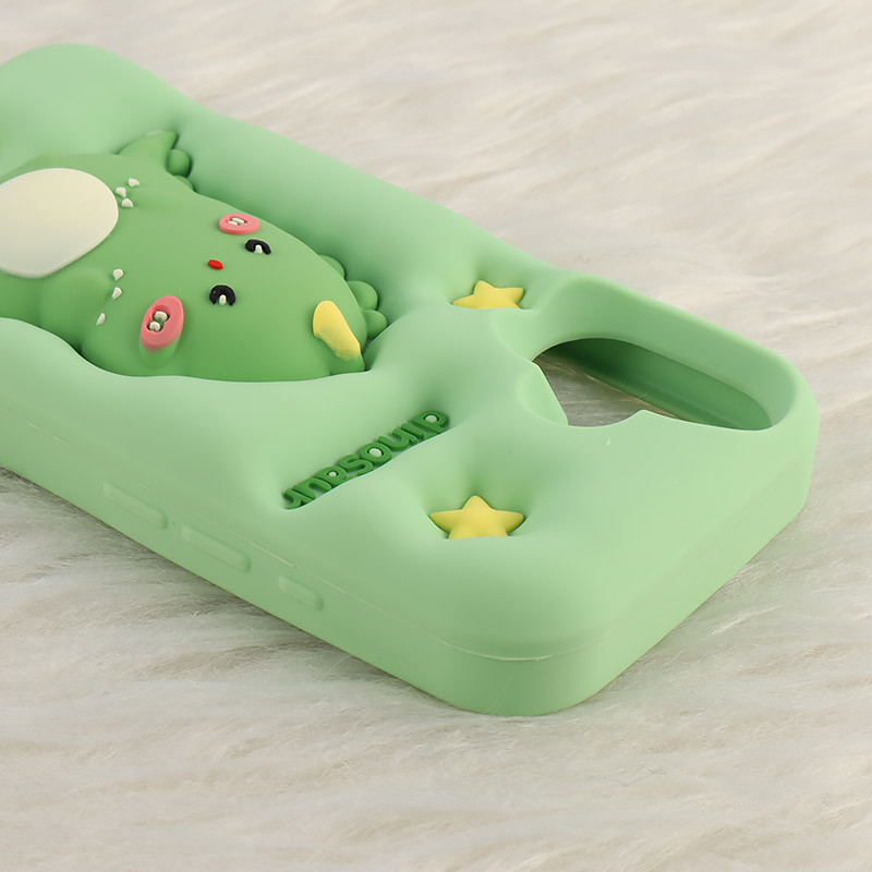 قاب سیلیکونی فیجت دار آیفون iPhone 16 برجسته طرح Dinosaur