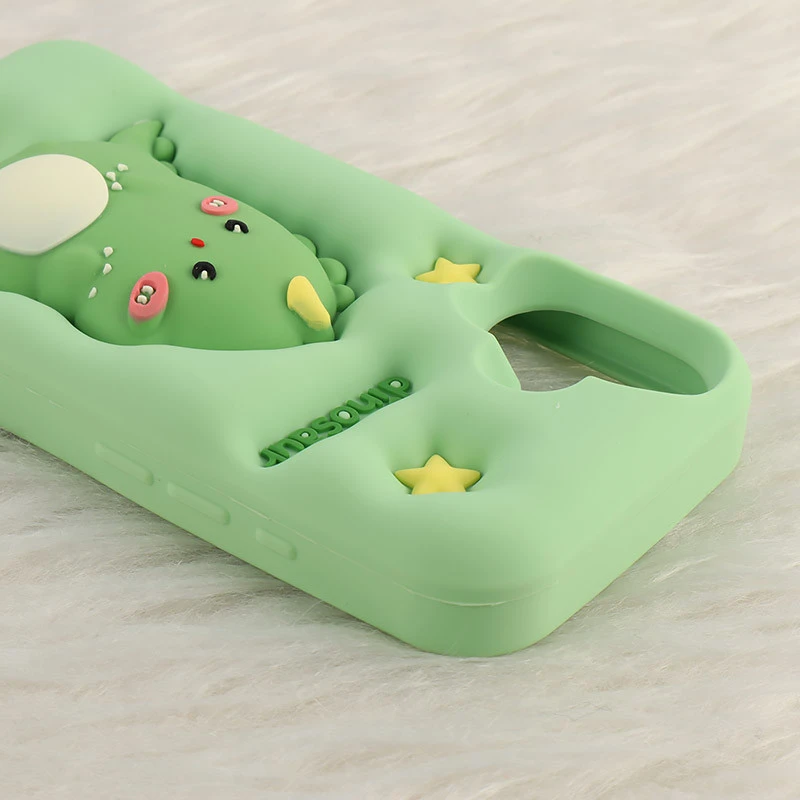 قاب سیلیکونی فیجت دار آیفون iPhone 16 برجسته طرح Dinosaur