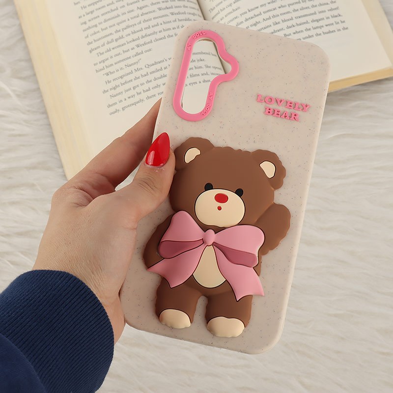 قاب سیلیکونی سامسونگ Galaxy A15 برجسته طرح Lovely Bear