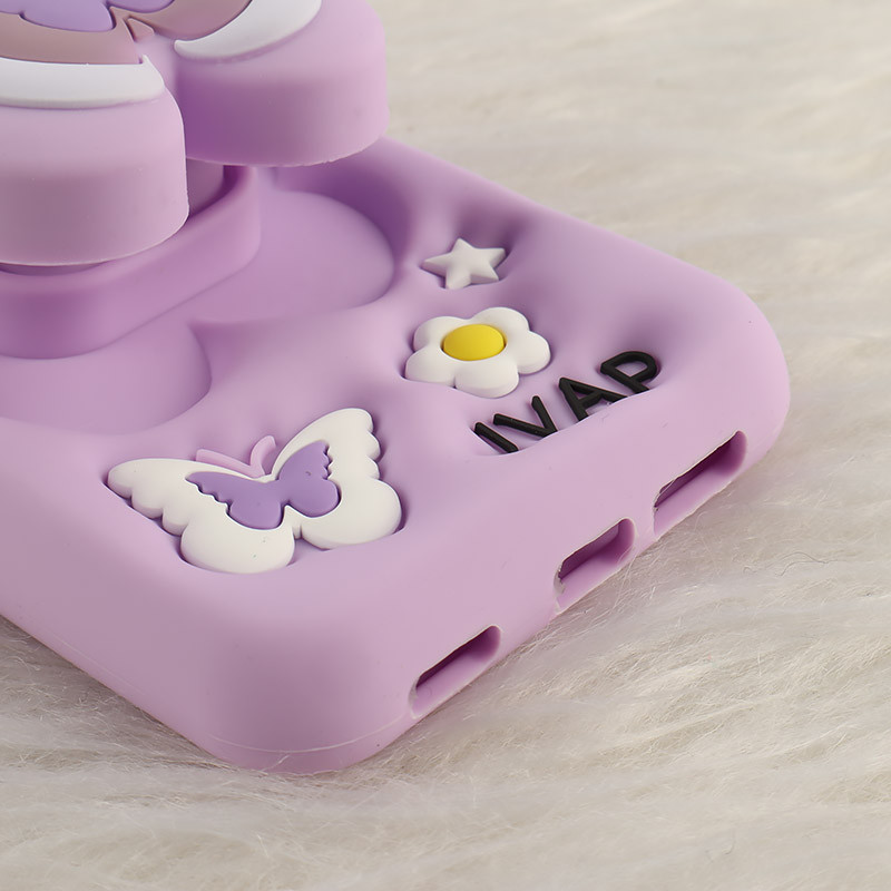 قاب سیلیکونی سامسونگ Galaxy A13 4G پاپ سوکت دار طرح Butterfly