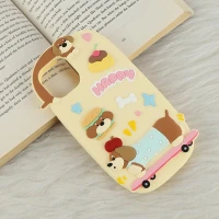 قاب سیلیکونی آیفون iPhone 13 / 14 طرح سگ اسکیت سوار