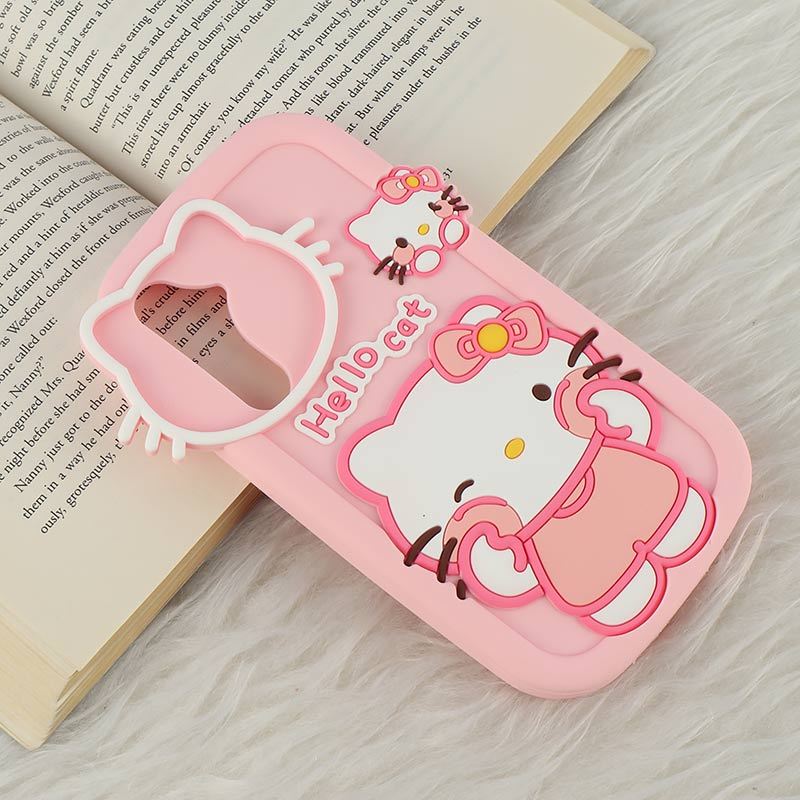 قاب سیلیکونی سامسونگ Galaxy A55 طرح Hello Cat Kitty