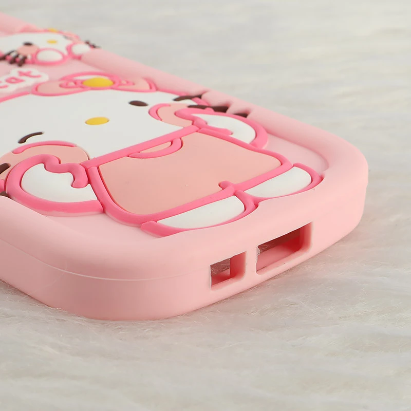 قاب سیلیکونی سامسونگ Galaxy A55 طرح Hello Cat Kitty