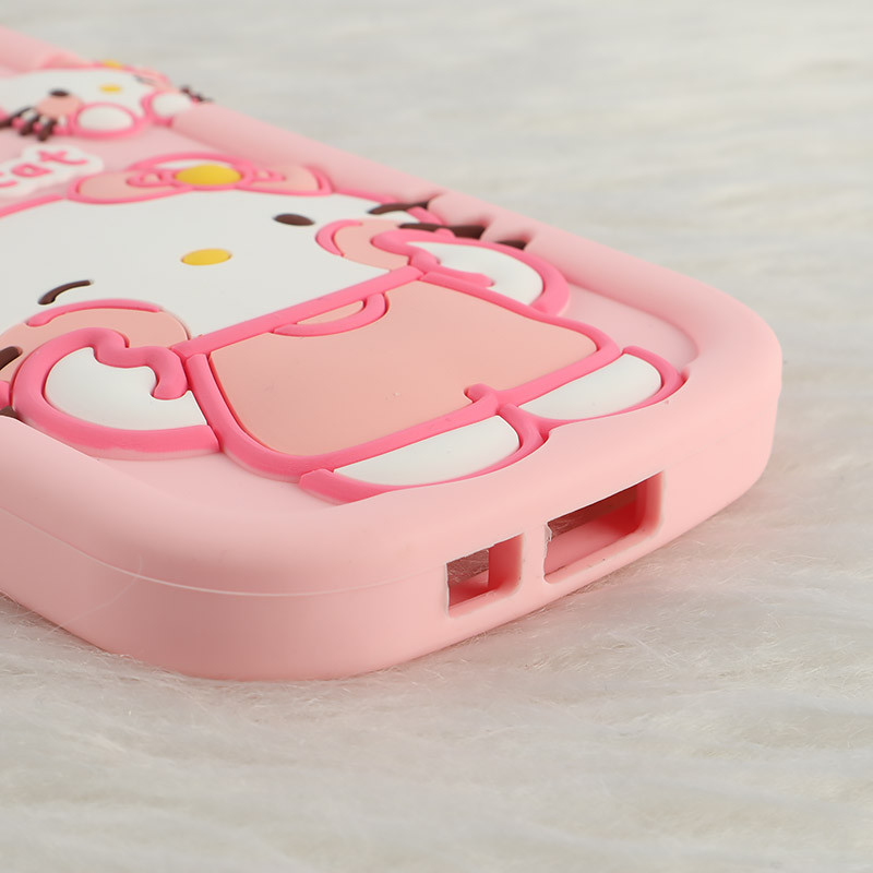 قاب سیلیکونی سامسونگ Galaxy A55 طرح Hello Cat Kitty