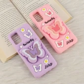 قاب سیلیکونی سامسونگ Galaxy A51 4G پاپ سوکت دار طرح Butterfly