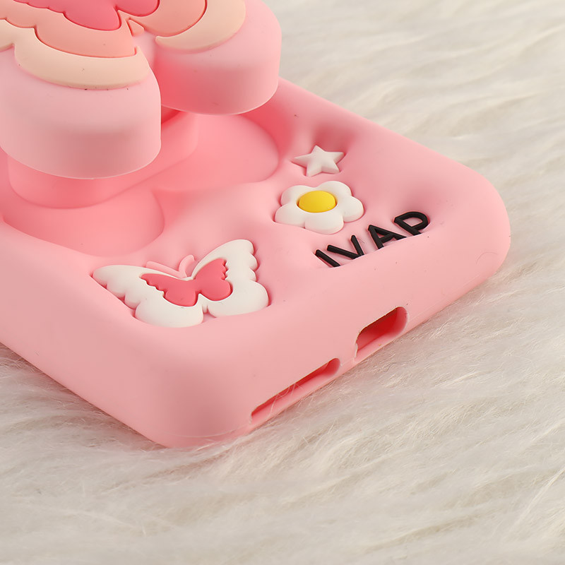 قاب سیلیکونی شیائومی Redmi Note 13 4G پاپ سوکت دار طرح Butterfly