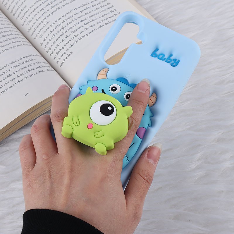 قاب عروسکی سامسونگ Galaxy A16 4G / A16 5G پاپ سوکت دار طرح Mike & Sully