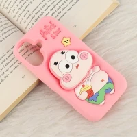 قاب سیلیکونی آیفون iPhone 16 پاپ سوکت دار طرح Patrick Star
