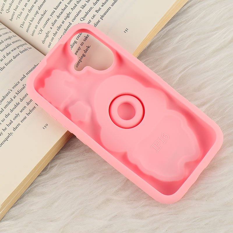 قاب سیلیکونی آیفون iPhone 16 پاپ سوکت دار طرح Patrick Star