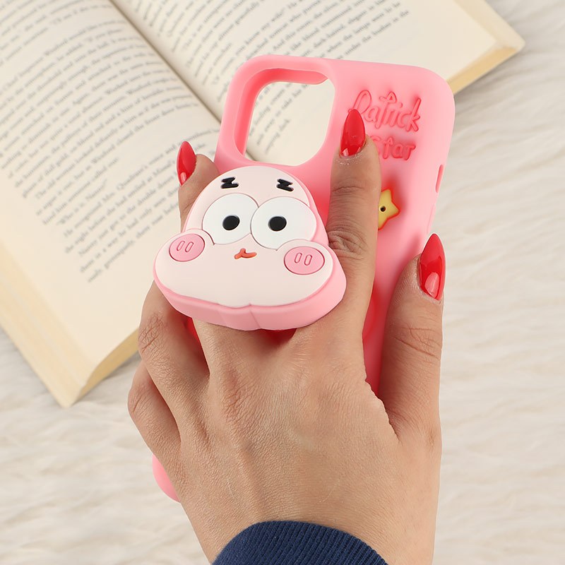 قاب سیلیکونی آیفون iPhone 13 / 14 پاپ سوکت دار طرح Patrick Star