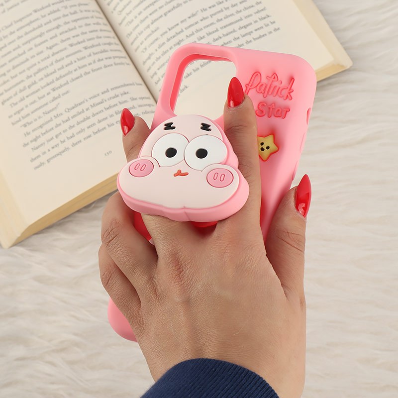 قاب سیلیکونی آیفون iPhone 12 / 12 Pro پاپ سوکت دار طرح Patrick Star