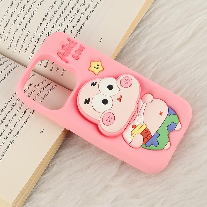 قاب سیلیکونی آیفون iPhone 15 Pro پاپ سوکت دار طرح Patrick Star