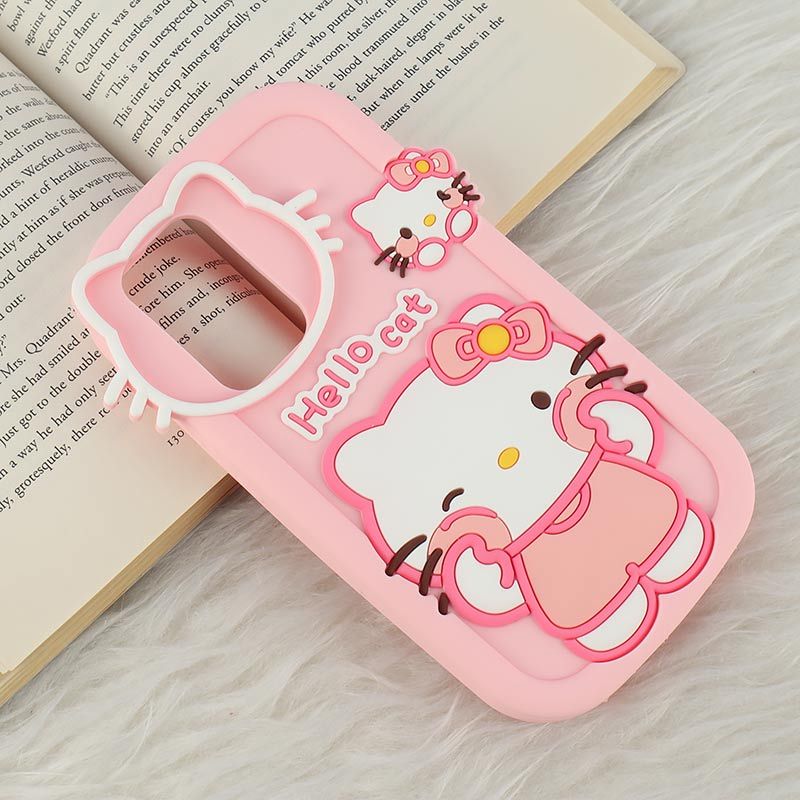 قاب سیلیکونی سامسونگ Galaxy A52 / A52s طرح Hello Cat Kitty