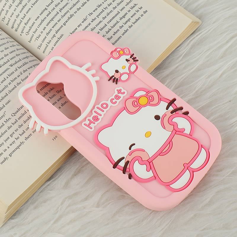 قاب سیلیکونی سامسونگ Galaxy A35 طرح Hello Cat Kitty