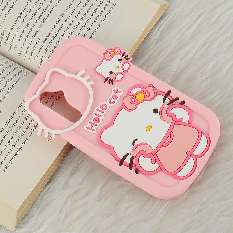 قاب سیلیکونی سامسونگ Galaxy A54 طرح Hello Cat Kitty