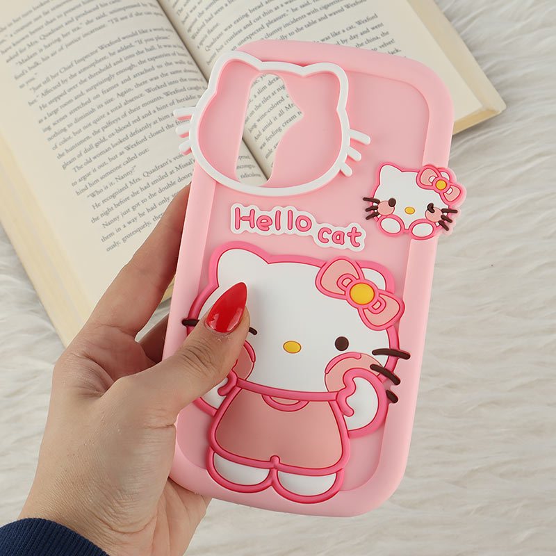 قاب سیلیکونی سامسونگ Galaxy A54 طرح Hello Cat Kitty