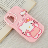 قاب سیلیکونی سامسونگ Galaxy A13 4G طرح Hello Cat Kitty