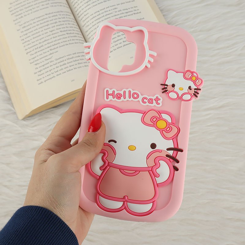 قاب سیلیکونی سامسونگ Galaxy A13 4G طرح Hello Cat Kitty