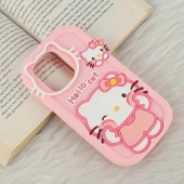 قاب سیلیکونی شیائومی Redmi Note 13 4G طرح Hello Cat Kitty