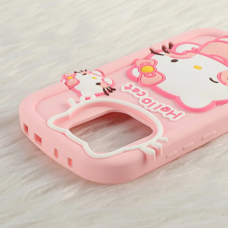 قاب سیلیکونی شیائومی Redmi Note 13 4G طرح Hello Cat Kitty