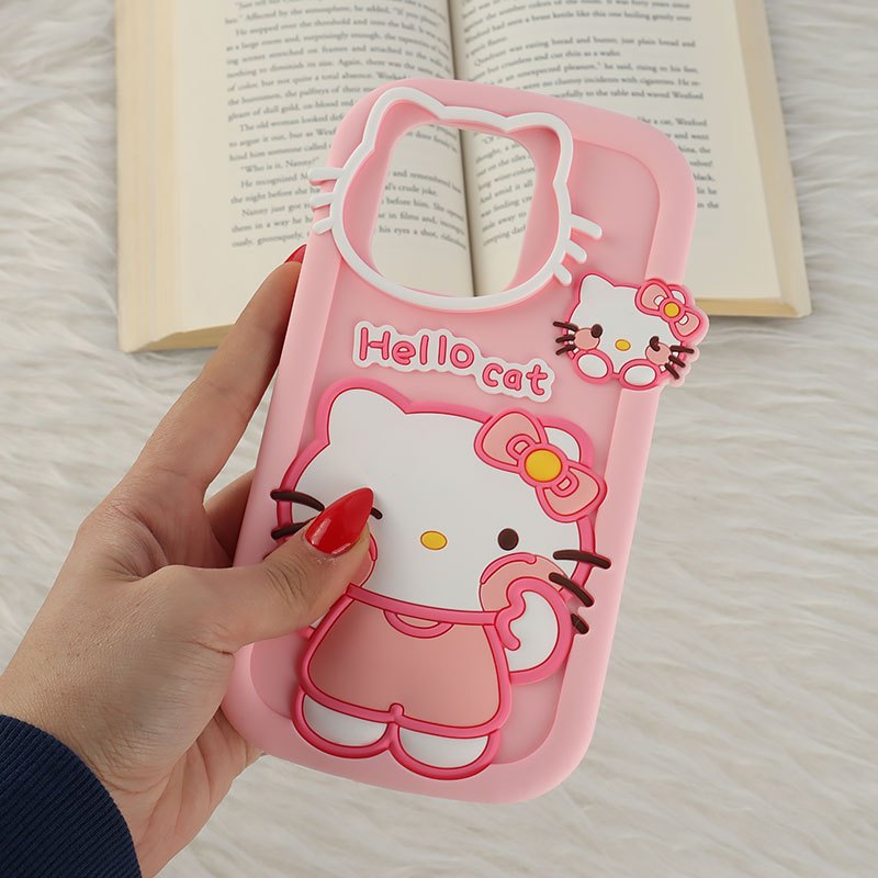 قاب سیلیکونی شیائومی Redmi Note 13 4G طرح Hello Cat Kitty