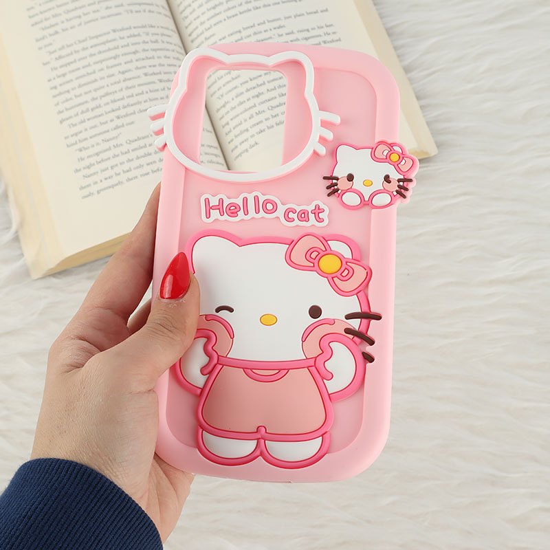 قاب سیلیکونی شیائومی Poco X5 Pro طرح Hello Cat Kitty