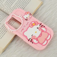 قاب سیلیکونی شیائومی Poco X5 Pro طرح Hello Cat Kitty