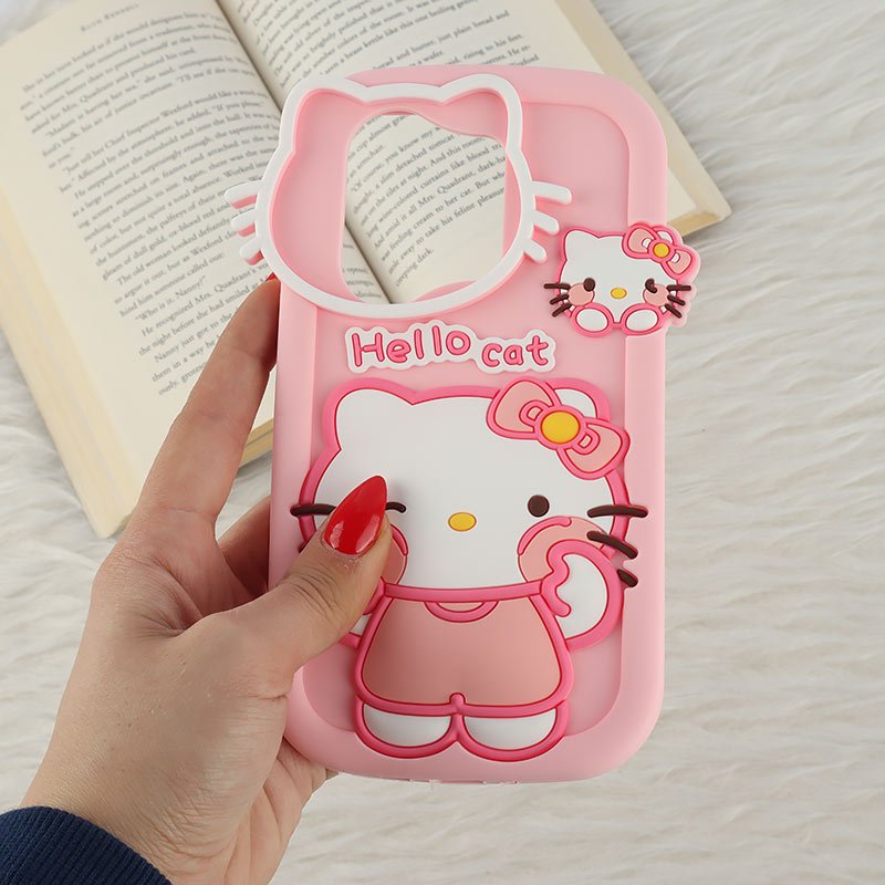 قاب سیلیکونی شیائومی Redmi Note 13 Pro 4G طرح Hello Cat Kitty