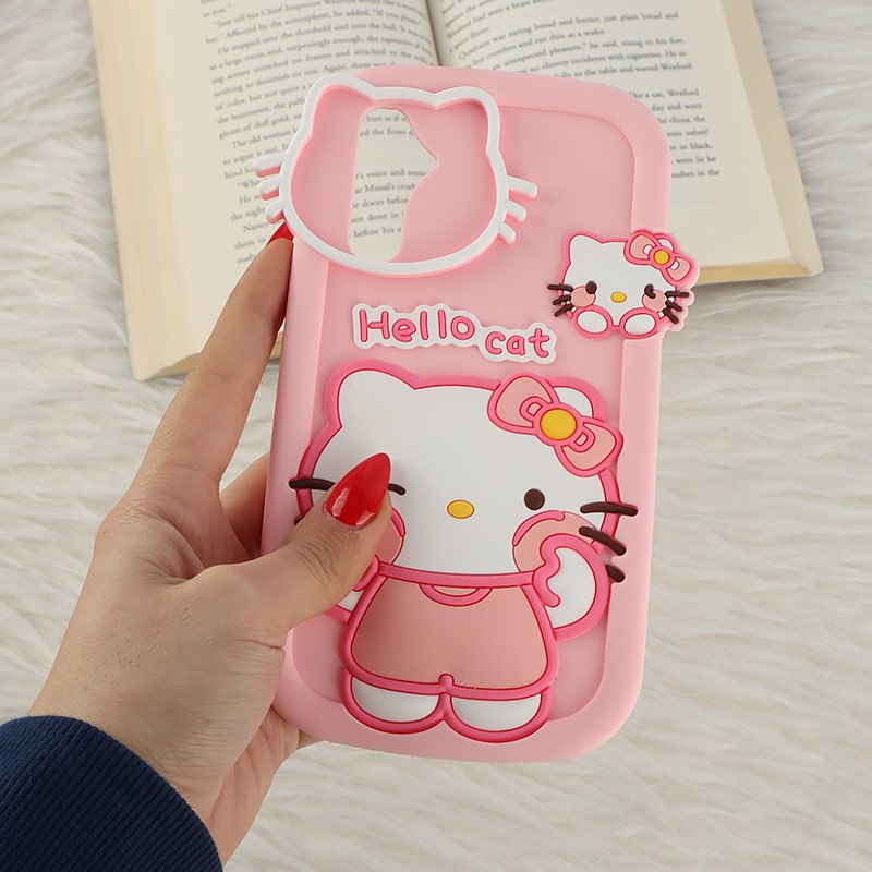 قاب سیلیکونی سامسونگ Galaxy A34 طرح Hello Cat Kitty
