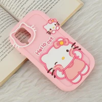 قاب سیلیکونی سامسونگ Galaxy A12 / M12 طرح Hello Cat Kitty