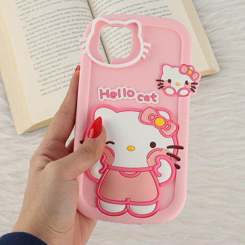 قاب سیلیکونی سامسونگ Galaxy A12 / M12 طرح Hello Cat Kitty
