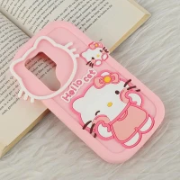 قاب سیلیکونی سامسونگ Galaxy S24 Ultra طرح Hello Cat Kitty