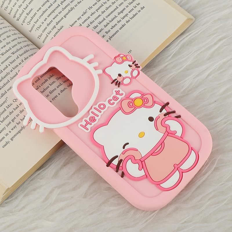 قاب سیلیکونی سامسونگ Galaxy S24 Ultra طرح Hello Cat Kitty