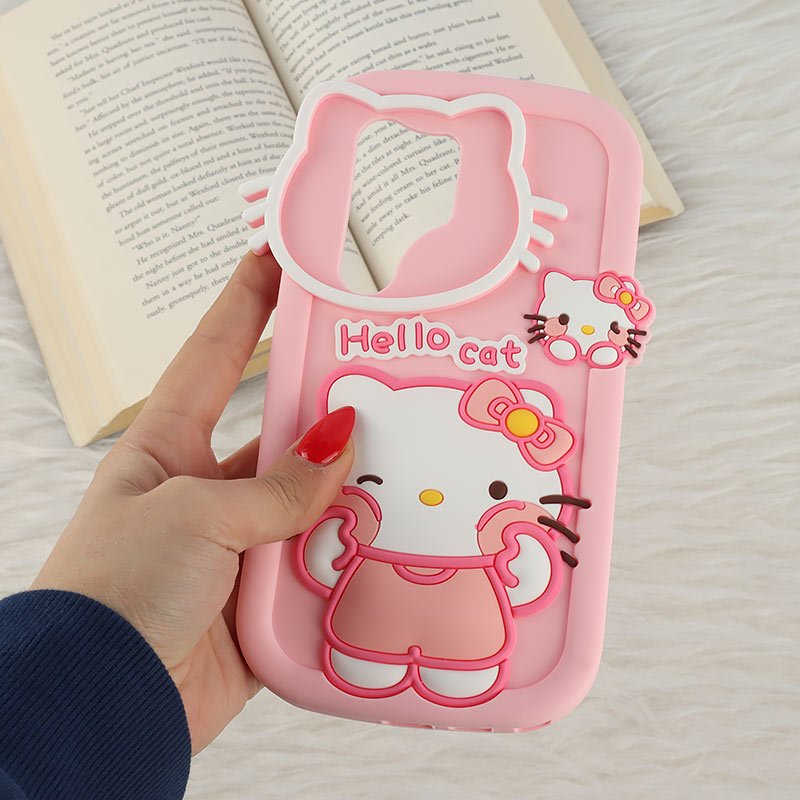 قاب سیلیکونی سامسونگ Galaxy S24 Ultra طرح Hello Cat Kitty