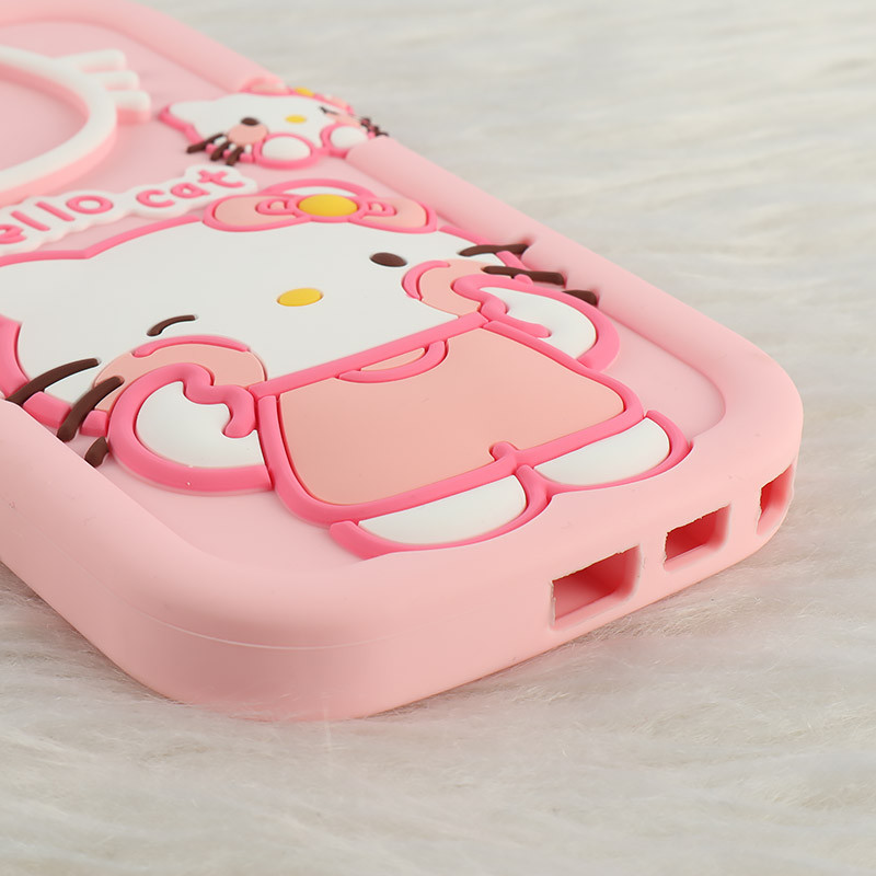 قاب سیلیکونی سامسونگ Galaxy S24 Ultra طرح Hello Cat Kitty