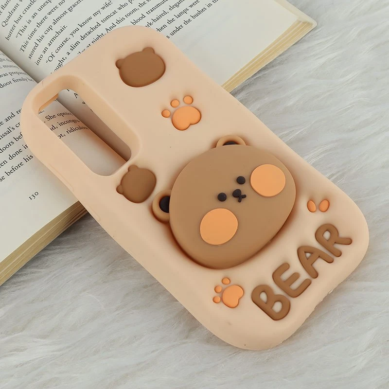 قاب سیلیکونی سامسونگ Galaxy A35 پاپ سوکت دار طرح Bear