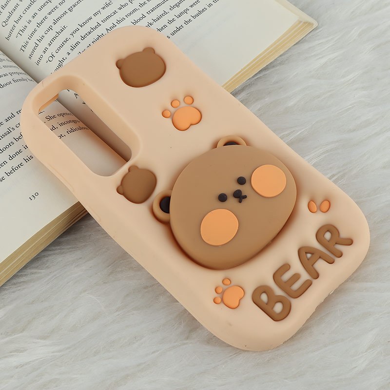 قاب سیلیکونی سامسونگ Galaxy A35 پاپ سوکت دار طرح Bear