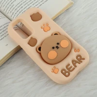 قاب سیلیکونی سامسونگ Galaxy A32 4G پاپ سوکت دار طرح Bear