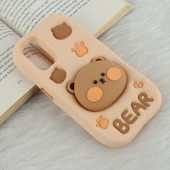 قاب سیلیکونی سامسونگ Galaxy A13 4G پاپ سوکت دار طرح Bear