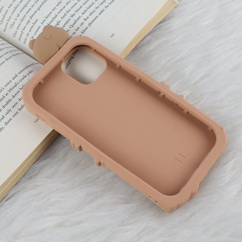 قاب عروسکی آیفون iPhone 11 طرح Cute Bear Happy