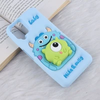 قاب عروسکی سامسونگ Galaxy A12 / M12 پاپ سوکت دار طرح Mike & Sully